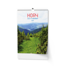 Nástěnný kalendář - Hory Čech a Moravy - A3
