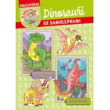 Omalovánka - A4 - se samolepkami - Dinosauři