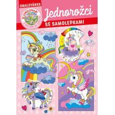 Omalovánka - A4 - se samolepkami - Jednorožci