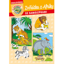 Omalovánka - A4 - se samolepkami - Zvířátka z Afriky