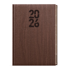 Denní diář - Ctirad s výsekem - Wood - A5 - hnědá