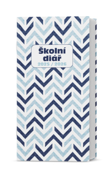 Měsíční diář  - Klára - lamino - Modř