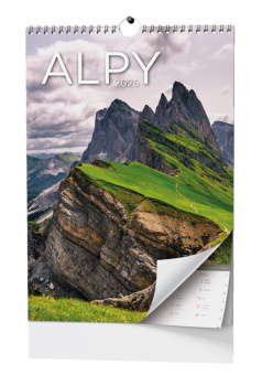 Nástěnný kalendář - Alpy - A3