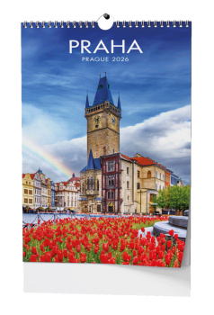 Nástěnný kalendář - Praha - A3
