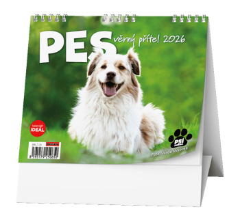 Stolní kalendář - IDEÁL - Pes - věrný přítel /s psími jmény/