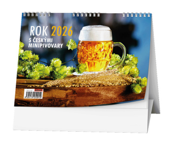 Stolní kalendář - Rok 2026 s českými minipivovary