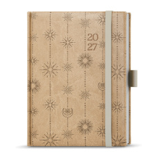 Denní diář - Adam - Vivella extra - B6 - béžová - Hvězda