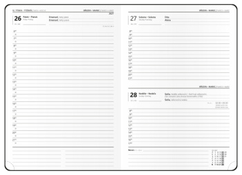 Denní diář - David - Nuba - A5 - antracitová