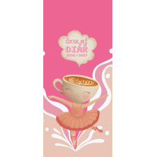 Měsíční diář  - Klára - lamino - Balerína