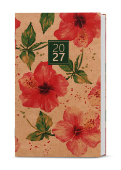 Měsíční diář - Marika - kraft - Ibišek