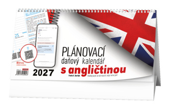 Stolní kalendář - Plánovací daňový kalendář s angličtinou