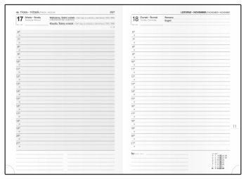 Denní diář - Ctirad - Vivella - A5 - jasně zelená