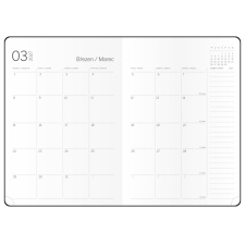 Měsíční diář s notesem - DiNo - B5 - písková