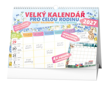 Stolní kalendář - Velký kalendář pro celou rodinu
