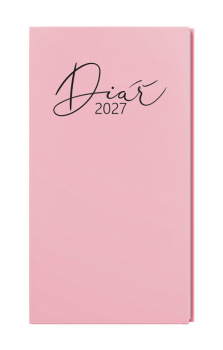 Týdenní diář - Jakub - Pastel - kapesní - růžová