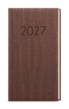 Týdenní diář - Jakub - Wood - kapesní - hnědá