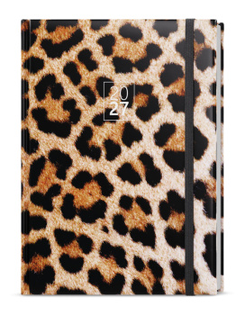 Týdenní diář - Oskar - Lamino - A5 - Leopard