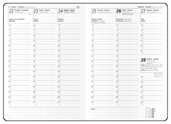 Týdenní diář - Oskar - Nuba - A5 - písková