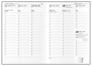 Týdenní diář - Oskar - Vivella - A5 - jasně zelená