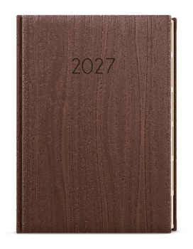 Týdenní diář - Oskar - Wood - A5 - hnědá