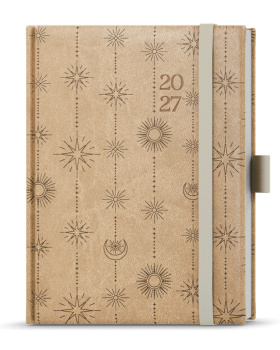 Týdenní diář - Prokop - Vivella extra - B6 - béžová - Hvězda