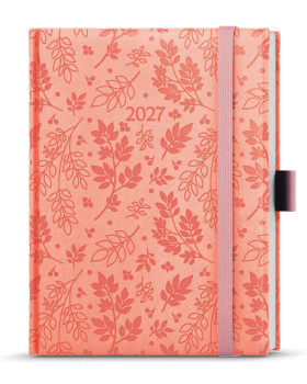 Týdenní diář - Prokop - Vivella extra - B6 - pastelová růžová - Lístek