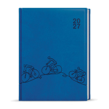 Týdenní diář - Prokop - Vivella s ražbou - B6 - jasně modrá - Kolo